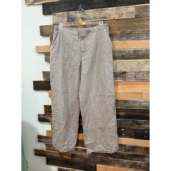Flax nwot wide leg linen pants size large - Picture 1 of 8